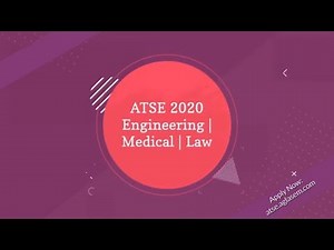 ATSE 2020 : Scholarship Exam in India for Engineering / Medical / Law Aspirants
