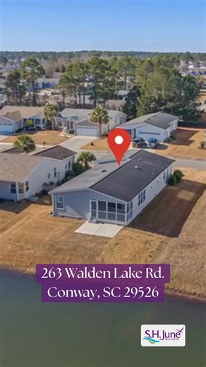 ✨ JUST LISTED | Lakeside Living at Its Best ✨ Welcome to 263 Walden Lake Rd. in Conway, located in the highly sought-after Lakeside Crossing 55 community, where comfort, convenience, and resort-style living come together seamlessly. This move-in ready home offers 2 bedrooms, 2 bathrooms, plus a large bonus room that easily flexes as a third bedroom, home office, or hobby space — providing comfort and versatility. The kitchen is the heart of the home, featuring abundant cabinetry, a large movable