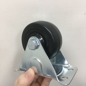 [Hot Item] Wbd Wheel Supplier Low Profile Hard Rubber 2 2.5 3 4 Inch Caster Wheel