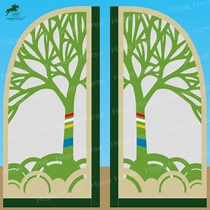 [Hot Item] Hopehorse Durable Aluminum Horse Jump Sets International Chess Pattern