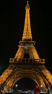 ✨ #fyp #paris #eiffeltower #france #night | Eiffel Tower Sparkle