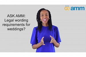 Watch: What does an officiant have to say to make a wedding ceremony legal? | AMM Blog
