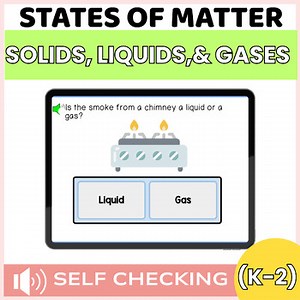 Identify Solid Liquid Gas | Boom Cards Digital Resource