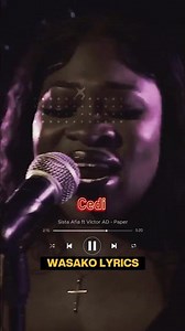 Sista Afia ft Victor Ad - paper #sistaafia #victorad