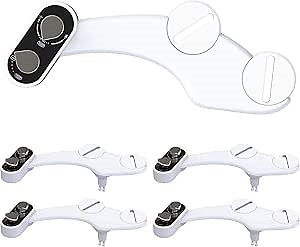 Clear Rear - The Buttler Bidet Toilet Attachment Easy Setup Non-Electric Mechanical Bidet Sprayer, Self-Cleaning Nozzle & Adjustable Pressure