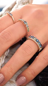 Americana style expressed with beautiful Montana Sapphires 💙 Iconic pieces set in timeless looks you'll cherish forever ☺️ #levian #gemstones #sapphires #finejewelry #fashionjewelry #sapphirejewelry | LeVian