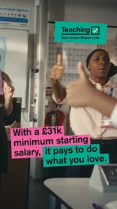 The classroom gives them room to grow. A career in teaching gives you room to do the same. ✅ Turn your passion into your profession with a starting salary of £31k and earn significantly more as you progress. | Teaching