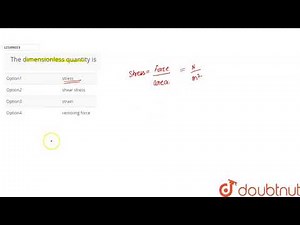 The dimensionless quantity is