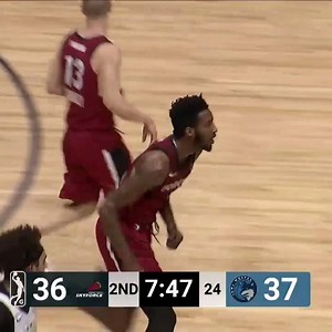 #AirplaneMode activated ✈️ Miami Heat #2WayPlayer Derrick Jones Jr. DESTROYS the rim on the flush for the Sioux Falls Skyforce! | NBA G League