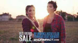 Don't miss the Best Friends Sale TODAY ONLY at ShopImpact.com! Get all the latest IMPACT merch! Buy anything & receive a $5.00 e-certificate to gift your bestie! | TNA Wrestling