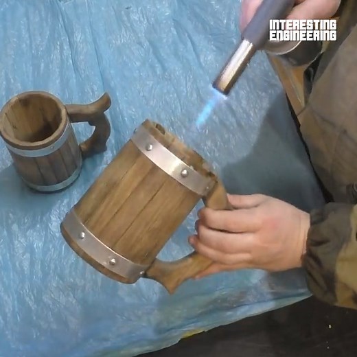 1M views · 4.9K reactions | This beer mug made out of wood will have you drinking in style. | Interesting Engineering | Facebook