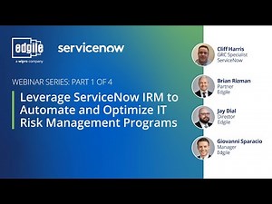 Leverage ServiceNow IRM to Automate and Optimize IT Risk Management Programs