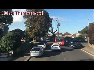 Full Route Visual | Route 401: Bexleyheath to Thamesmead | DW431 (LJ11ADX)