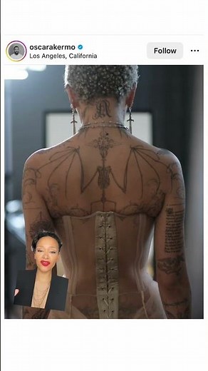 Doja Cat debuts new tattoos at the Grammys #dojacat #grammys #thegrammys #grammys2024 #doja