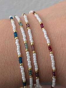 LUNA Anklet - Beaded Anklet With Seashell or Starfish Charm, White and Gold Seed Beads, Dainty Summer Anklet, Beach & Ocean Jewelry - Etsy Australia