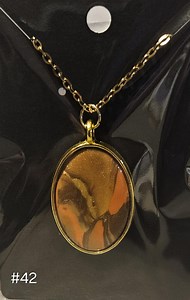 Handmade Polymer Clay Pendant Necklace, Abstract Swirl Design - Etsy