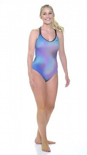Nike Chlorine Resistant Psycho Crossback One Piece Swimsuit | SwimOutlet.com