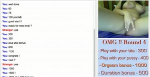 Amazing Body Plays Omegle Game x