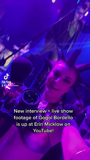 Best seat in the house! 🎥 New interview with Gogol Bordello live show footage just went up at Erin Micklow on YouTube! Subscribe for 730 punk rock videos - band interviews, live show footage & festival recaps! #eugenehutz #gogolbordello #lastrockerstv #punk #punkrock #punkrockgirl #punkgirl #punksnotdead #gypsypunk #punkmusic #punkband #startwearingpurple | Erin Micklow