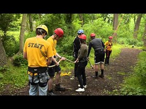 Millersville University Ropes Course Flying Squirrel Demonstration