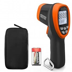 Infrared Thermometer Temperature Gun Laser Infrared Thermometer Non-Contact Digital Thermometer Gun with Backlight -58℉~3272℉IR Thermometer for Industry Kitchen Cooking NOT for Humans