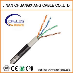 [Hot Item] Computer Cable UTP Cat5e Double Sheath Outdoor LAN Cable