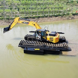 [Hot Item] Customized Wetland Amphibious Excavator with Pontoon