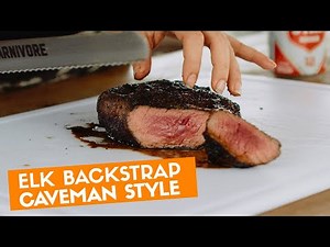 How to Cook Elk Backstrap CAVEMAN STYLE | Cooking with JESS PRYLES