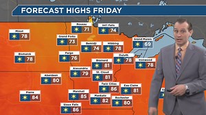 Minneapolis local forecast: Very warm again. Up to the 3rd hottest year-to-date on record now. Mean Avg. Temperature Jan 1 to Sep 26: 1. 55.8° - 2012 2. 54.3° - 1987 3. 54.2° - 2024 4. 53.9° - 1931 | Praedictix