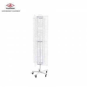[Hot Item] Powder Coated Supermarket Rolling Wire Display Rack