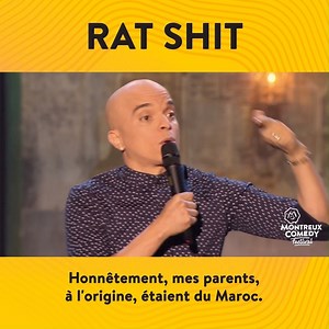 161K views · 1.3K reactions | Hey ! Bienvenue au nouvel humoriste Rat Shit ! Rachid Badouri | Montreux Comedy | Facebook