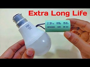 LED bulb repair with Fan Capacitor💡| how to repair led bulb