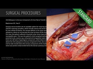 3rd Webspace to Sensory Component of Ulnar Nerve Transfer - Standard • Video • MEDtube.net