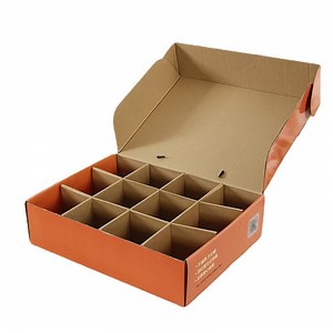 [Hot Item] Vegetables and Fruits Packaging Mailer Shipping Boxes with Plastic Handle and Box Insert, Custom Logo Corrugated Cardboard Paper Carton Box