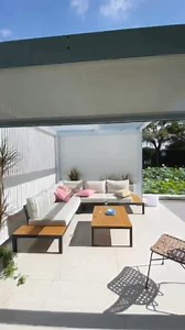 Aluminum alloy pavilion can light and keep out rain. With LED light#awning #retractable #awning #pergola #gazebo #blinds #sunroom #outdoor #sunshade #gardendesign #roof #metalroof | Davis Sunshade Structure System-Electric Awning