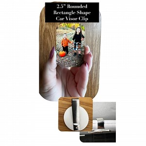 Custom Photo Car Visor Clip, Personalized Photo, Custom Photo Rounded Rectangle Car Visor Clip, Car Accessories, Photo Accessories for Car - Etsy