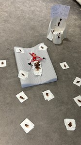 Day 4: Elf missed the potty and made a big mess 💩😮🧝 | Kristen Hanby