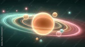 Light-Motion Meditation Loop Light motion meditation loop with glowing orbs, light motion meditation loop in circle rhythm, light motion meditation loop for calm design