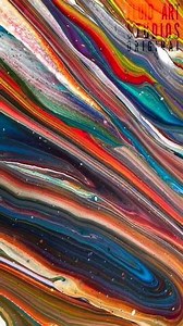 157K views · 328 reactions | Using a sink strainer to get lines of acrylic paint across a canvas. All paints are thinned with a pouring medium. | Art Inspirations | Facebook