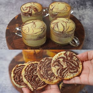 68K views · 806 reactions | Soft Spongy Marble Cake in Tea Cup | Zebra Mug Cake Recipe | Yummy Recipes | Facebook