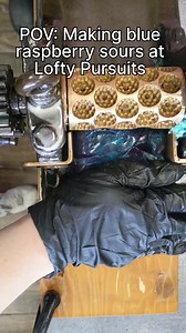 The only thing more satisfying than watching drop candies being made is eating them! Order our Blue Raspberry Sours, and countless other hand made hard candies today, at www.pd.net. | Lofty Pursuits
