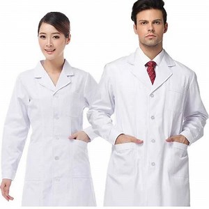[Hot Item] Acid Resistant Medical Uniforms Unisex White Lab Coat