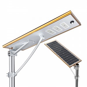 [Hot Item] Commercial Warm Color Light Street Solar Lamp All in One Solar Induction Street Light Lamp