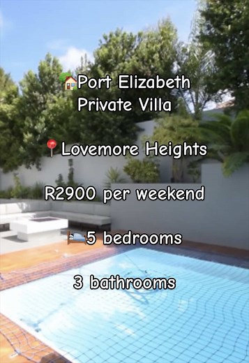 Port Elizabeth Private Villa in Lovemore Heights — 5-Bedroom Weekend Stay