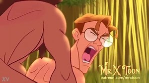 Tarzan socando o cipó sem dó