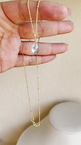 Blue Topaz Necklace, December Birthstone, Blue Teardrop Necklace, Minimalist Layering Jewelry in Gold or Silver, Blue Christmas Gift for Her - Etsy