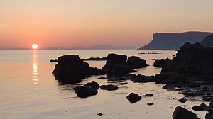 Sunrise on Monday morning from Pans Rock, Ballycastle. “Just me and the birds!” 🎥 Russell Kennedy | Love Ballymena