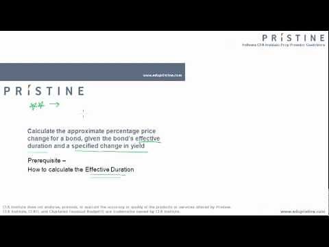Level I CFA® Tutorial: Portfolio Management (How to calculate the Effective Duration)