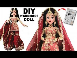 How To Make Doll | How To Make Doll Dress | DIY Doll | Handmade Doll | Paper Craft Ideas