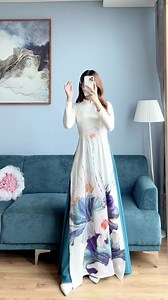 21K views · 259 reactions | Áo dài hoa sen xanh. Siêu phẩm của các siêu phẩm 殺 | Áo dài Yến Hải | Facebook